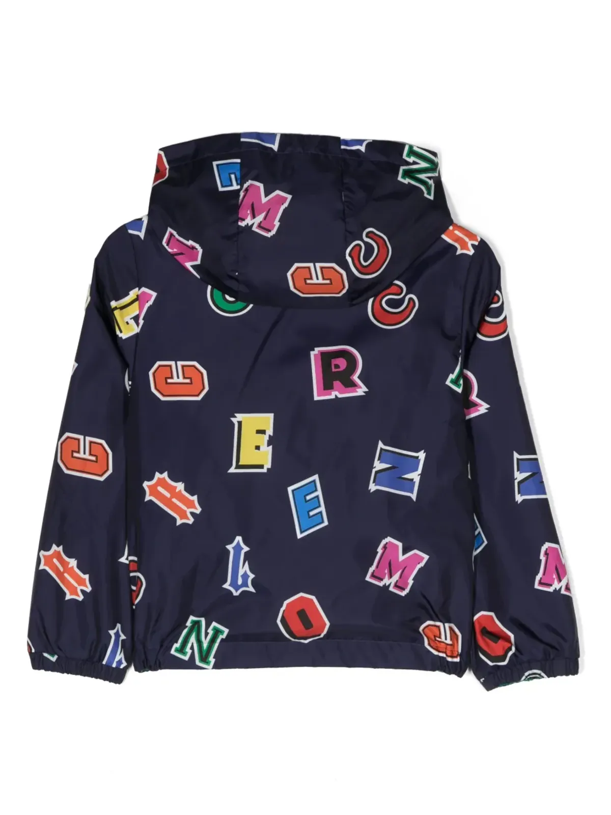 Moncler Enfant アルファベット柄のパディング入りフード付きジャケット - 画像2