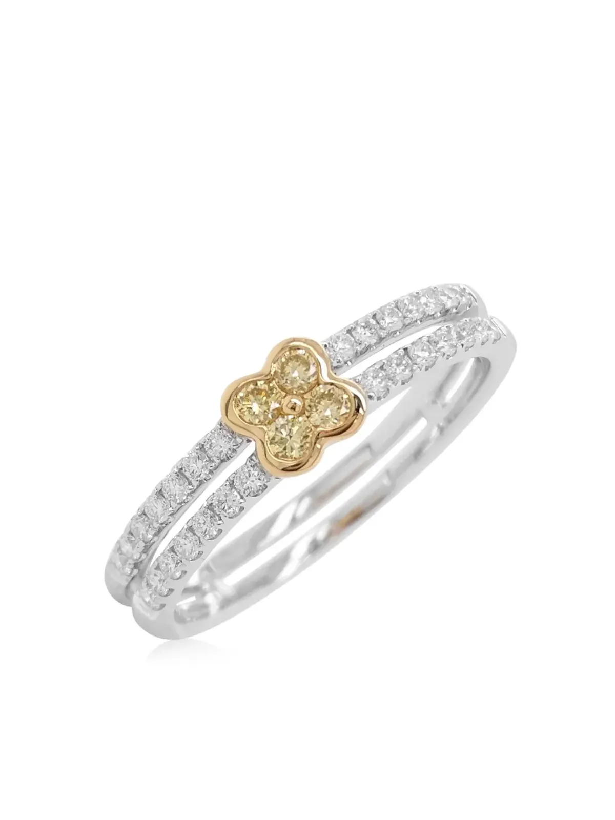 HYT Jewelry クローブ型ダイヤモンドリング - シルバー - 画像3