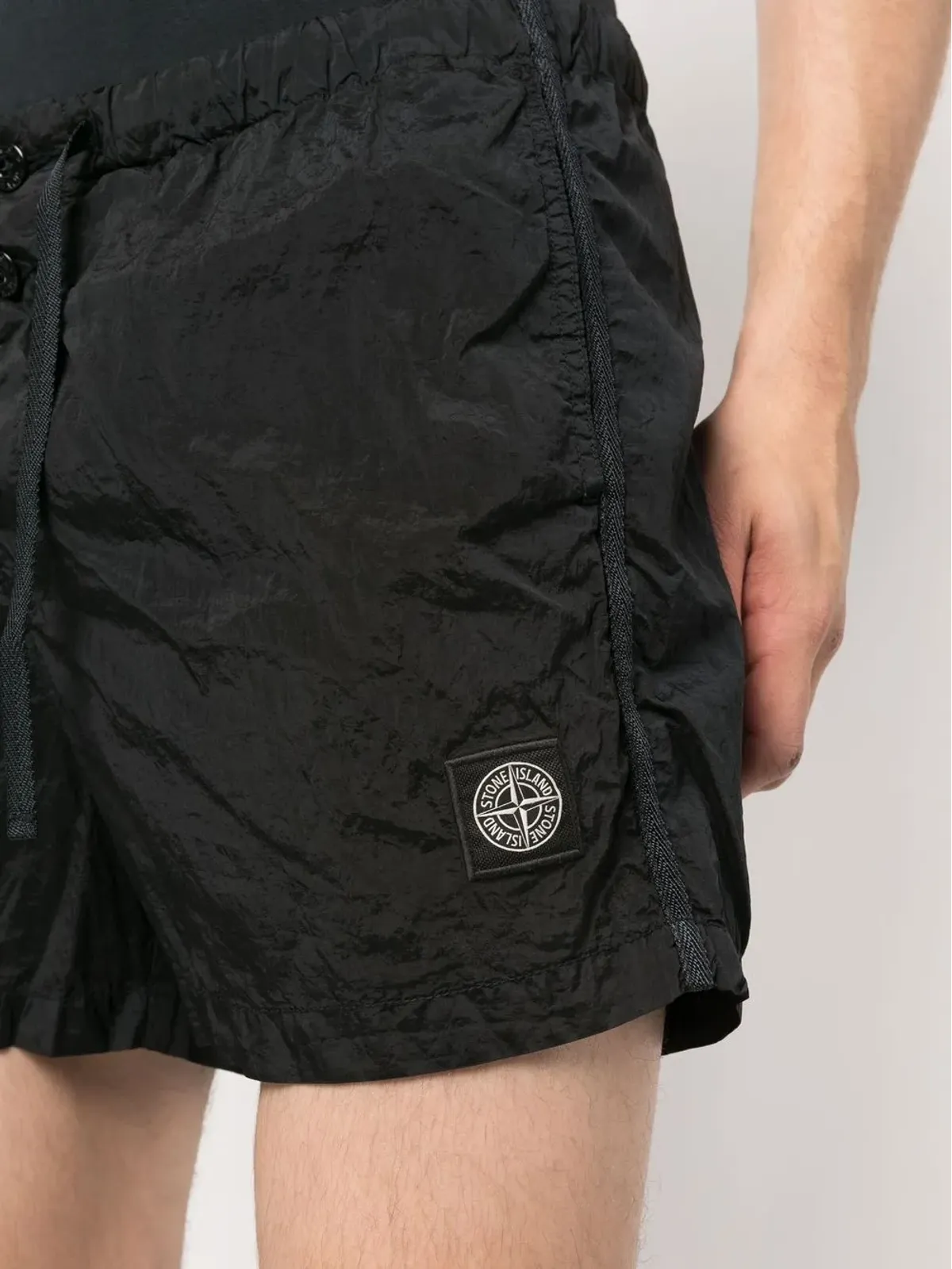Stone Island コンパスモチーフ スイムショーツ - ブラック - 画像5
