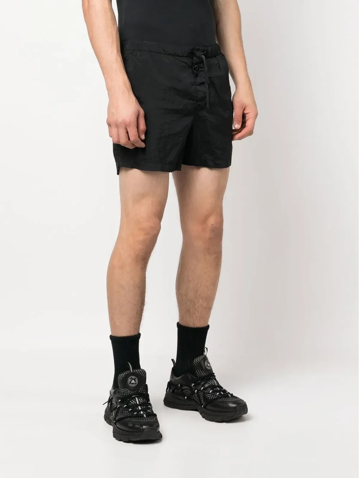 Stone Island コンパスモチーフ スイムショーツ - ブラック - 画像3