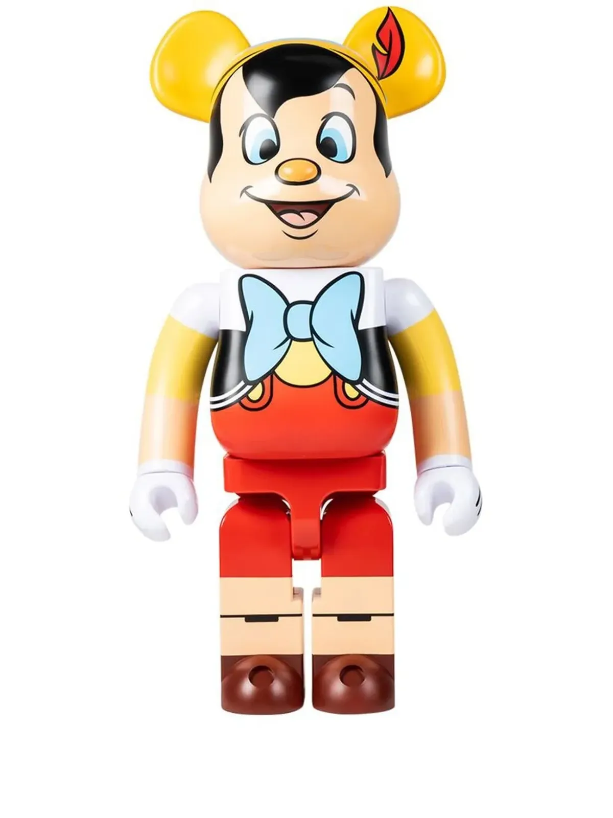 MEDICOM TOY ピノキオ BE@RBRICK 1000% フィギュア - レッド - 画像1