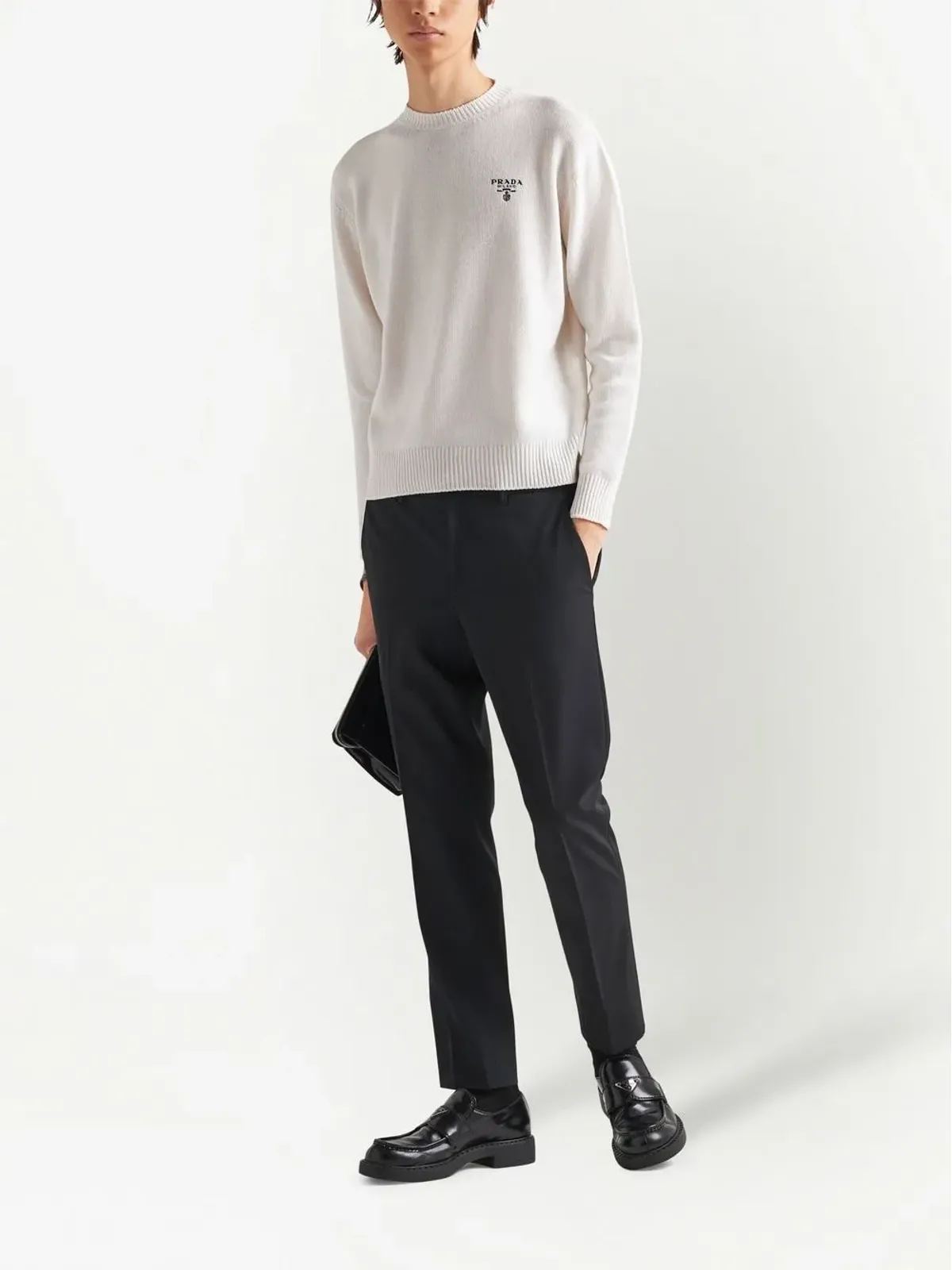 Prada ロゴ刺繍カシミヤセーター - 画像2