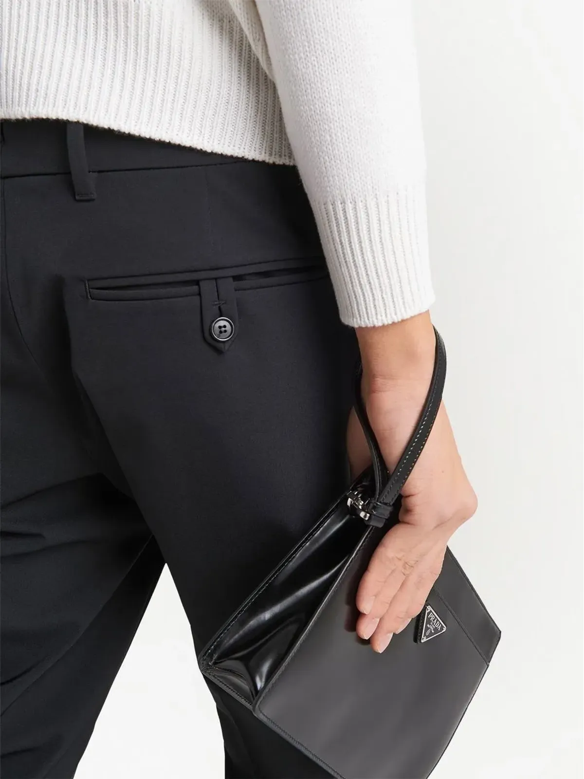 Prada クロップド テーラードパンツ - 画像5
