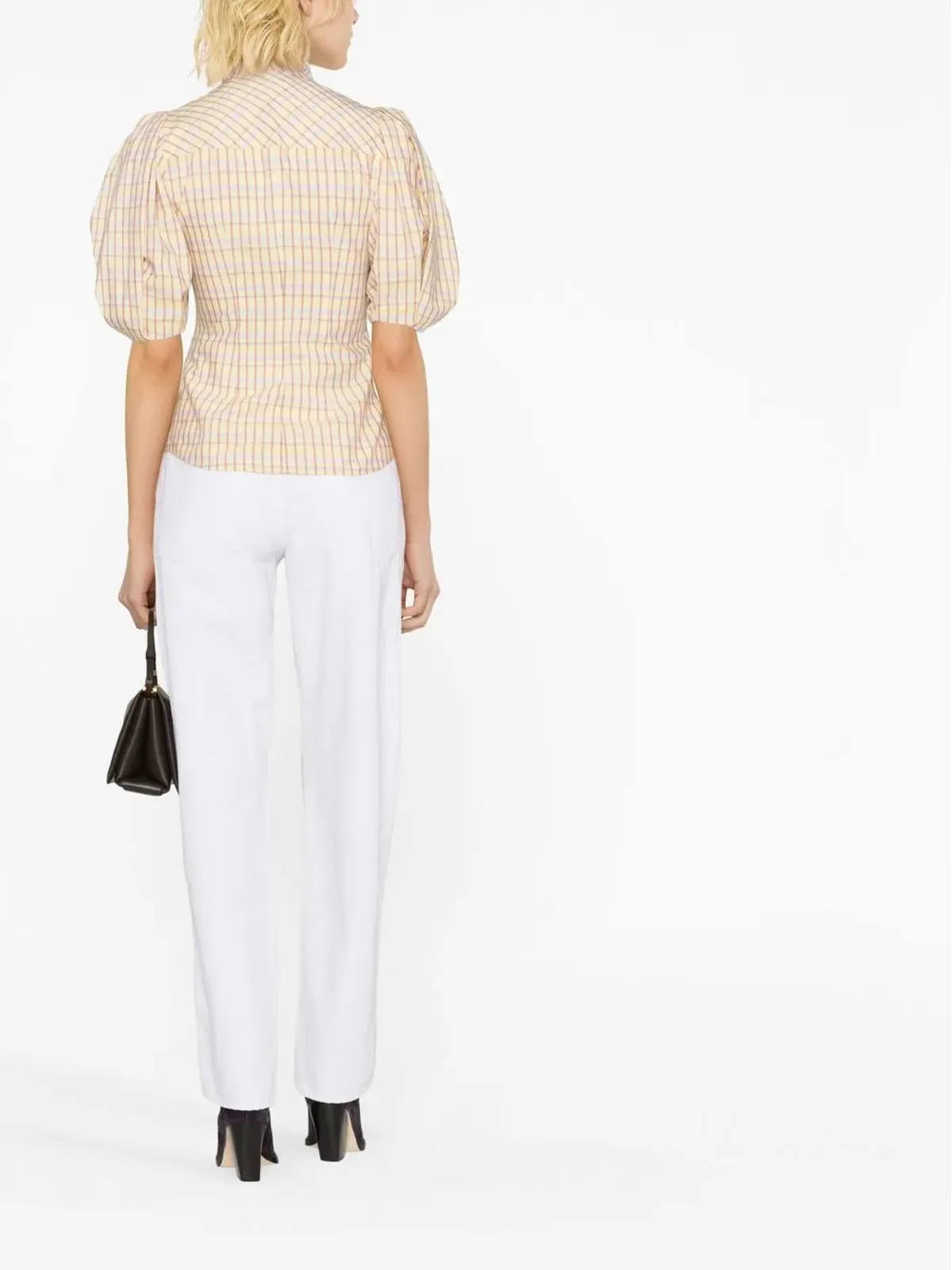 ISABEL MARANT Catalia パフスリーブ ブラウス - イエロー - 画像4