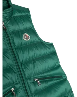 Moncler Enfant ジップアップ パッド入りジレ - グリーン - サムネイル3