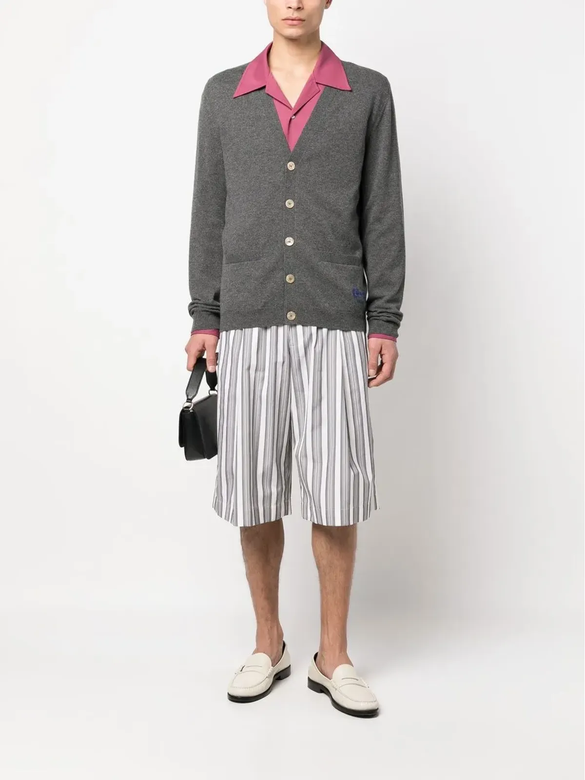 Gucci ホースビットディテール カシミヤ カーディガン - グレー - 画像2