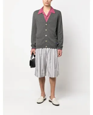 Gucci ホースビットディテール カシミヤ カーディガン - グレー - サムネイル2