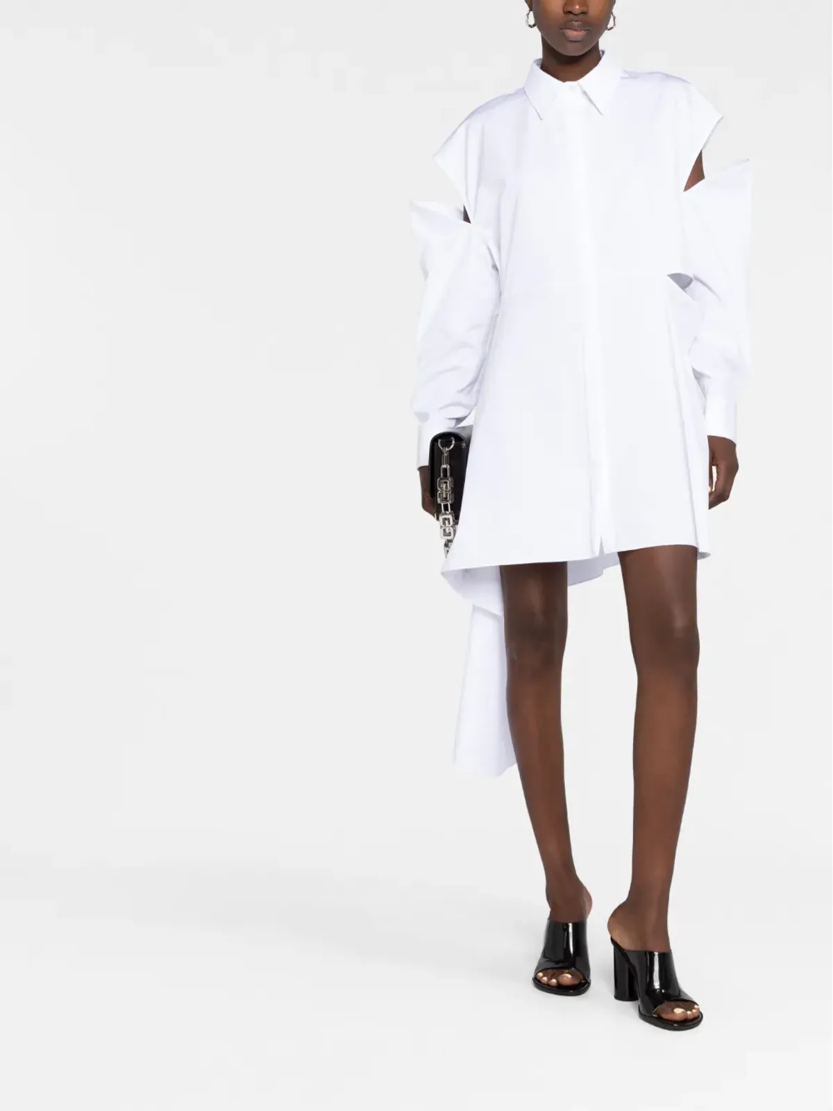 Alexander McQueen カットアウトディテール シャツドレス - 画像2
