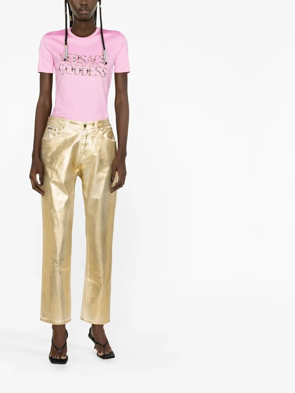 Versace ロゴ入りTシャツ - 画像2
