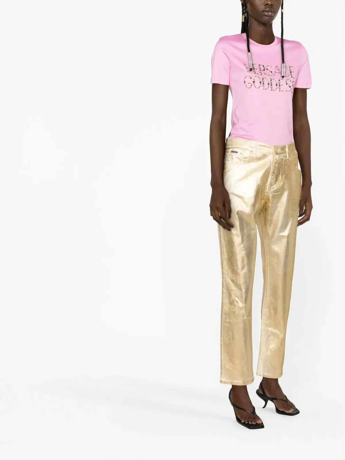 Versace ロゴ入りTシャツ - 画像3