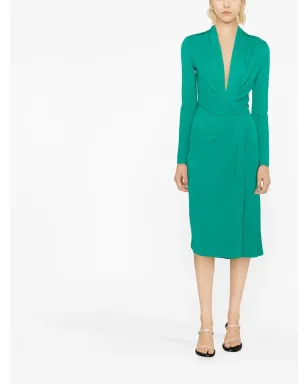 Alberta Ferretti ツイストフロント長袖ミディドレス - サムネイル2