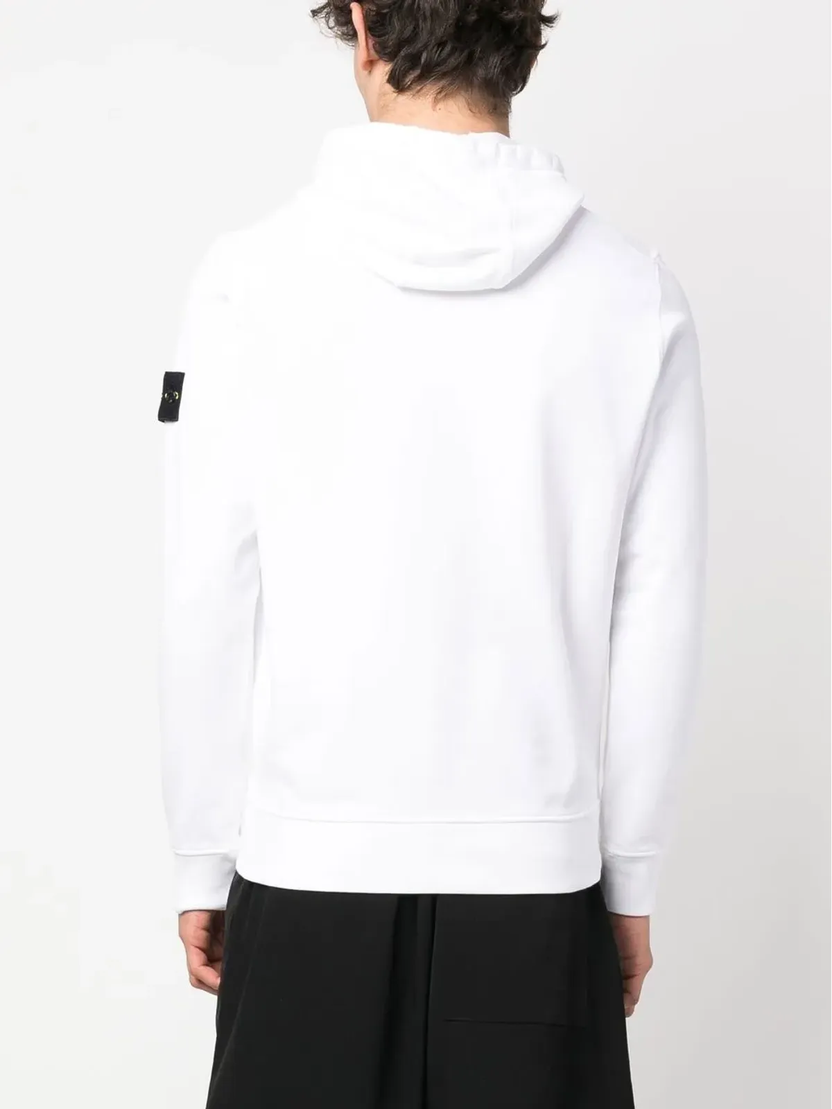 Stone Island オーガニックコットンフリースのフーディー - ホワイト - 画像4