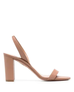 Aquazzura ヒール付きレザーサンダル - サムネイル1