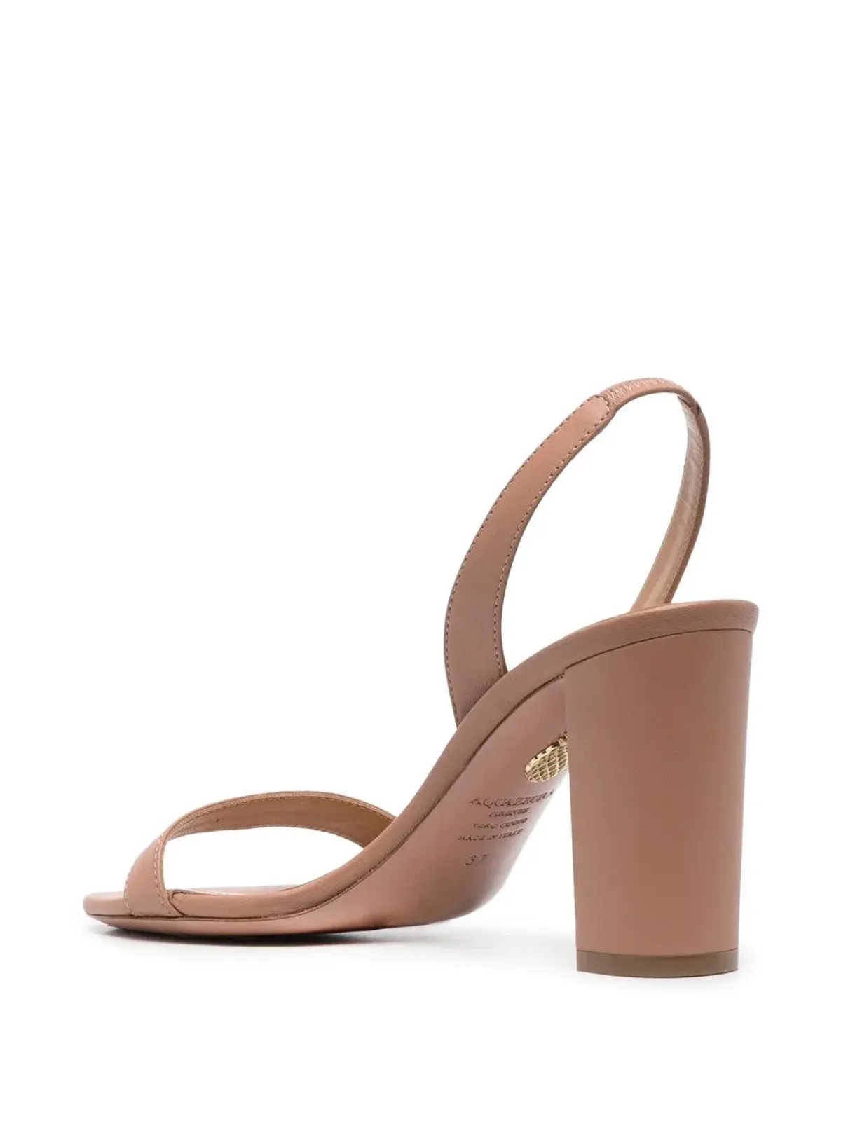Aquazzura ヒール付きレザーサンダル - 画像3