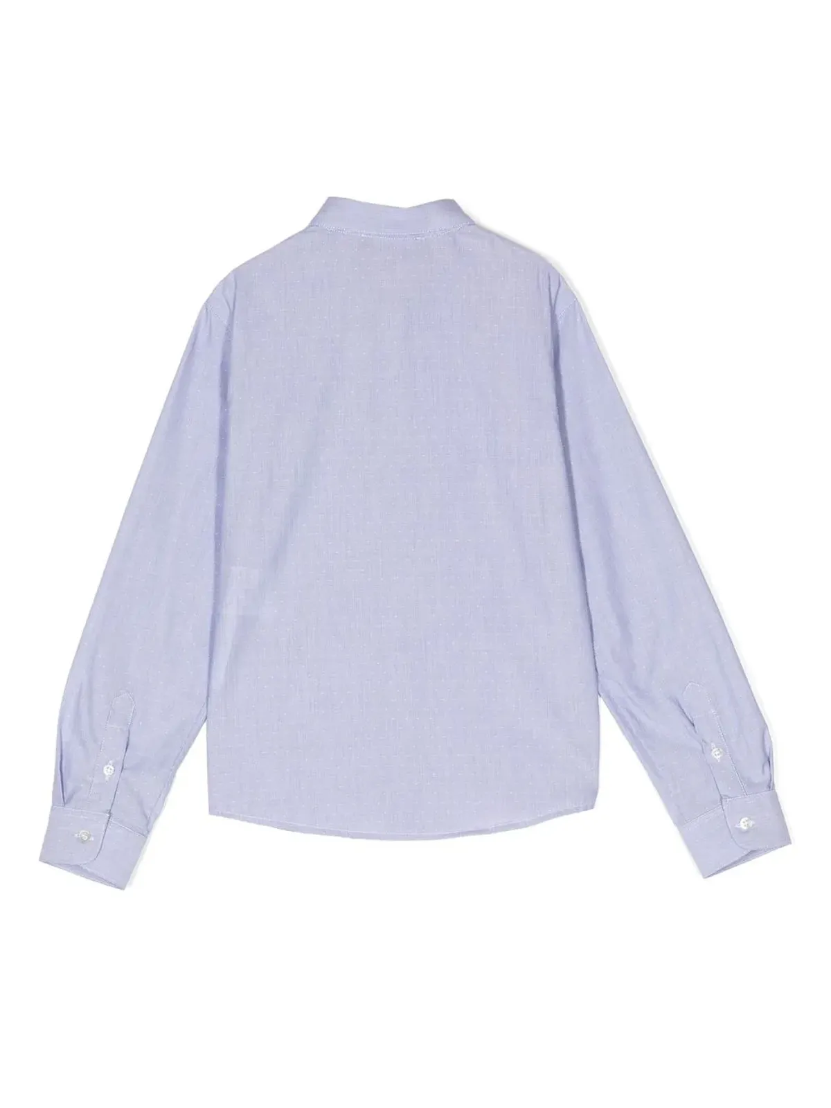 Emporio Armani Kids 刺繍ロゴ ドット柄シャツ - 画像2