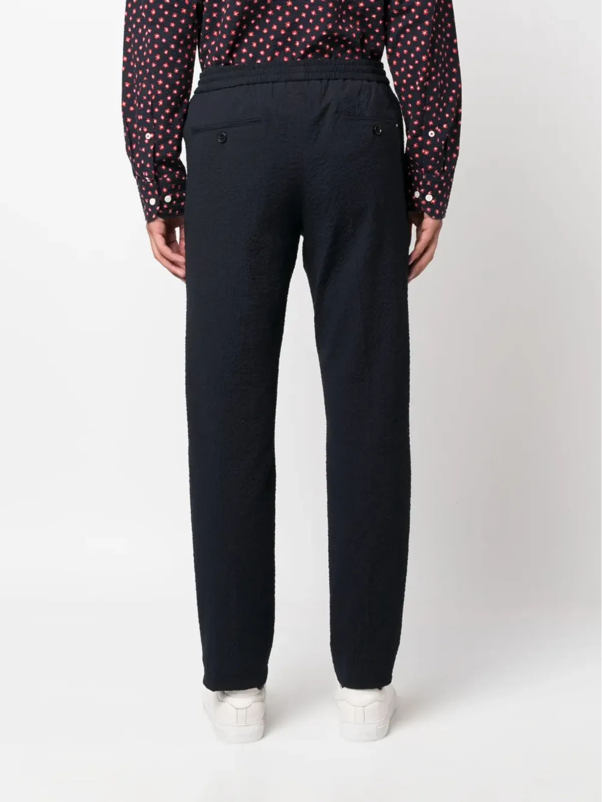 Tommy Hilfiger シアサッカーテクスチャー トラックパンツ - 画像4