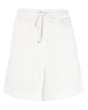 Tommy Hilfiger ハイウエスト ドローコード リネン ショートパンツ - White - サムネイル1