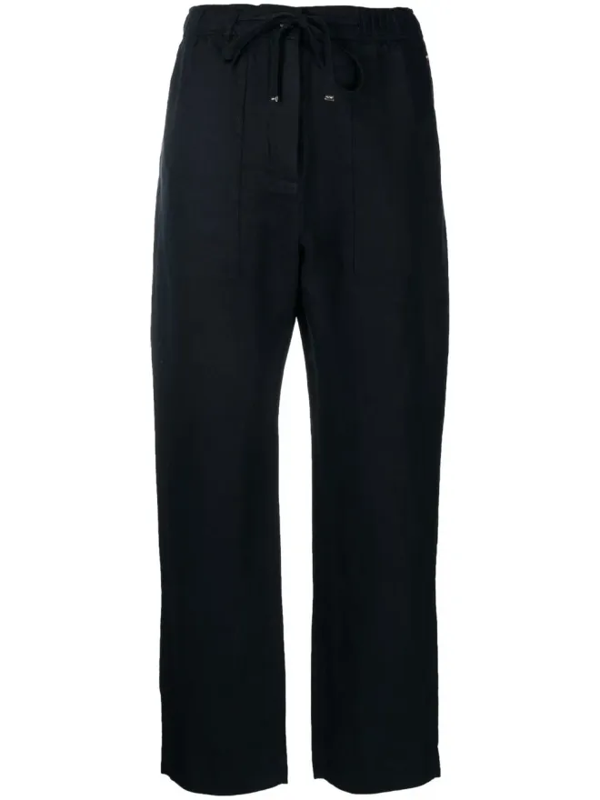 Tommy Hilfiger Tommy Hilfiger リネン素材 ボーイフレンド テーパードパンツ - ブルーの商品画像