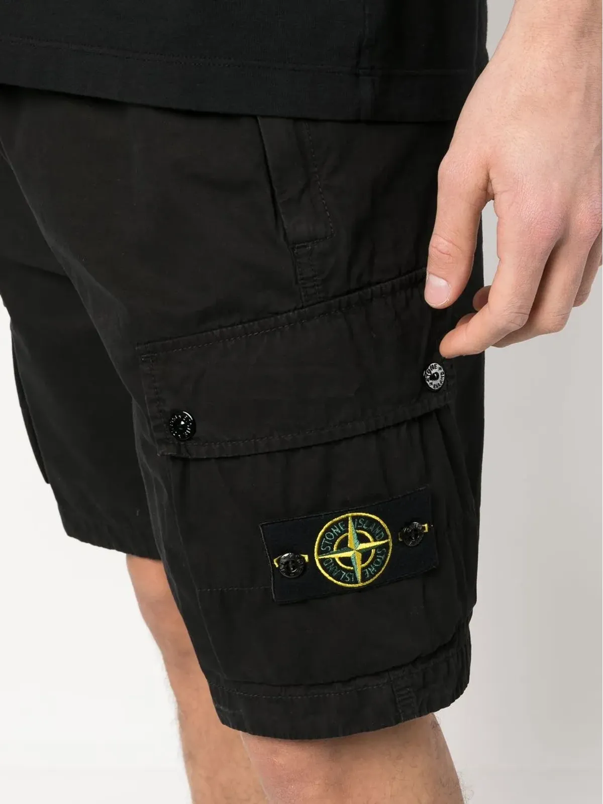 Stone Island コンパスパッチ カーゴショーツ - 画像5