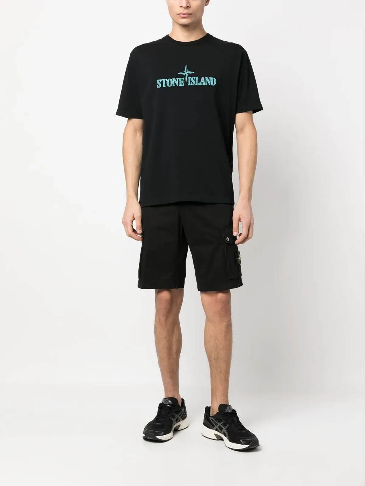 Stone Island コンパスパッチ カーゴショーツ - 画像2