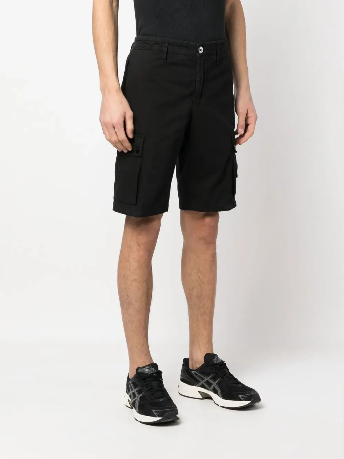 Stone Island コンパスパッチ カーゴショーツ - 画像3
