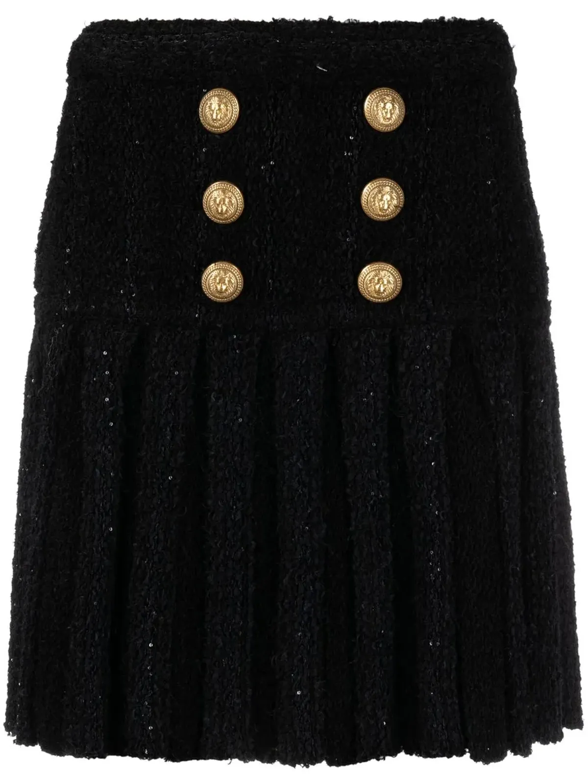 Balmain ハイウエスト ボタンディテール スカート - 画像1