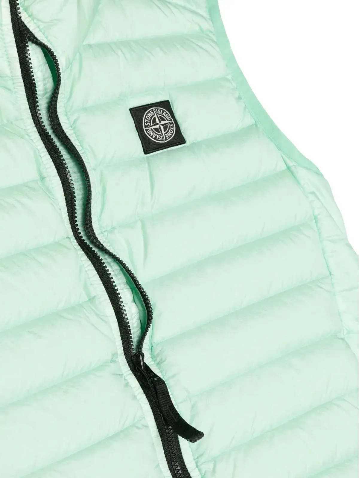Stone Island Junior ロゴパッチ付きパデッドジレ - 画像3