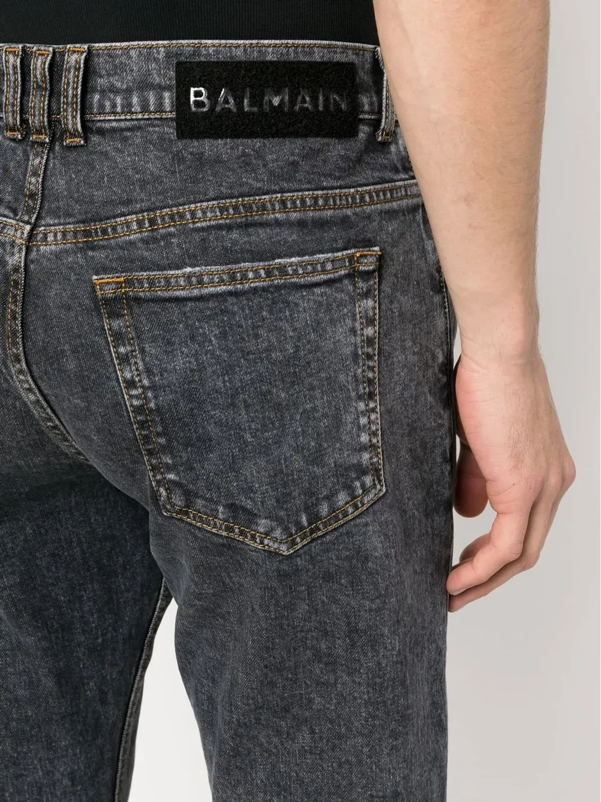 Balmain レギュラーレッグ ミッドライズ ジーンズ - 画像5