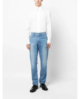 Ralph Lauren Purple Label 無地長袖コットンシャツ - サムネイル2