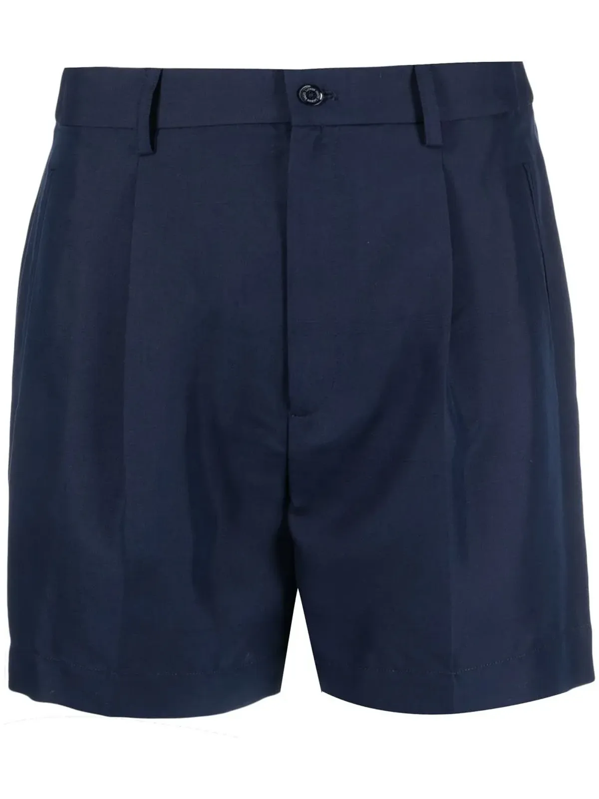 Ralph Lauren Collection プリーツ入りシルクショーツ ブルー - 画像1