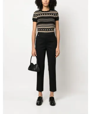 Lauren Ralph Lauren クロップド テーラードカットパンツ ブラック - サムネイル2