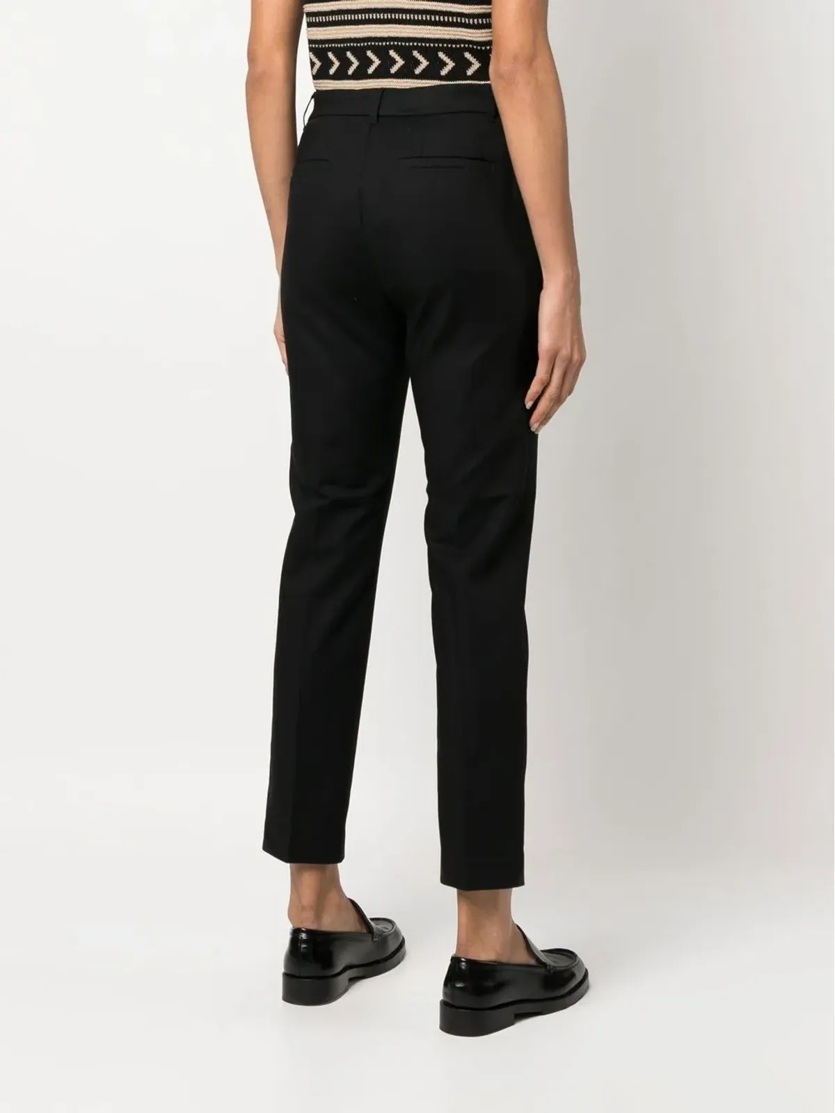 Lauren Ralph Lauren クロップド テーラードカットパンツ ブラック - 画像4