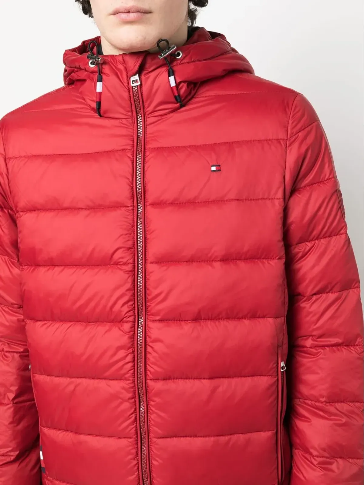 Tommy Hilfiger ジップアップパデッドジャケット - レッド - 画像5