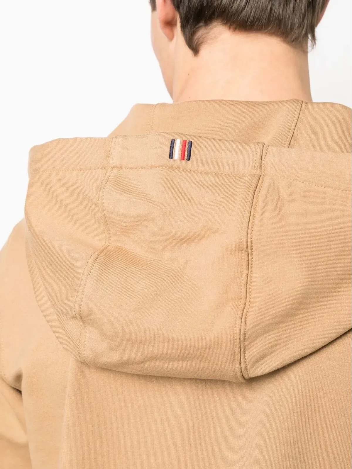 Tommy Hilfiger 1985 コットン ジップアップ フーディー ブラウン - 画像5