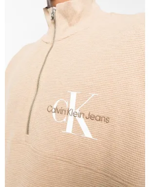 Calvin Klein Jeans モノローゴ ワッフル ハイネック スウェットシャツ - サムネイル5
