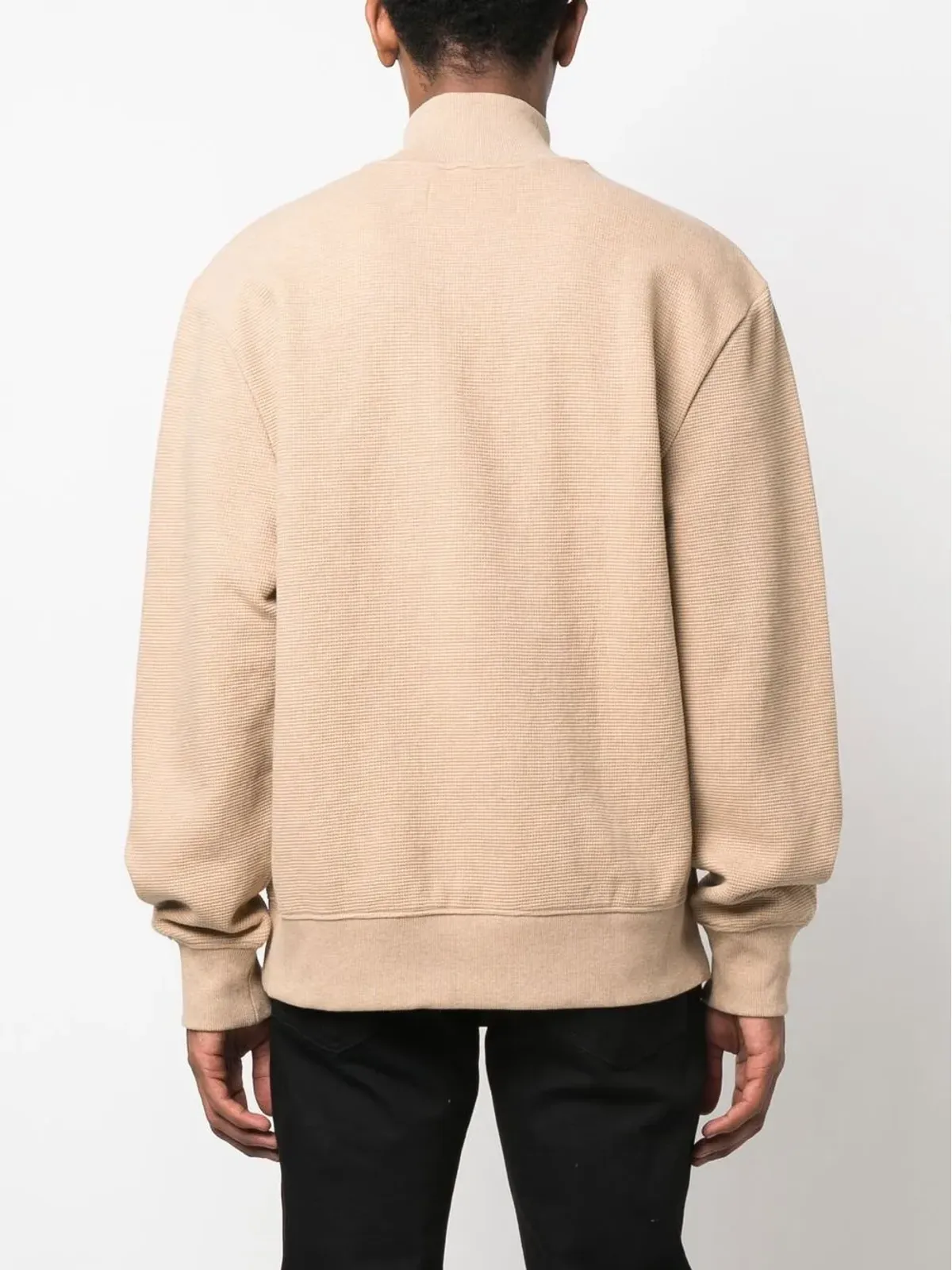 Calvin Klein Jeans モノローゴ ワッフル ハイネック スウェットシャツ - 画像4
