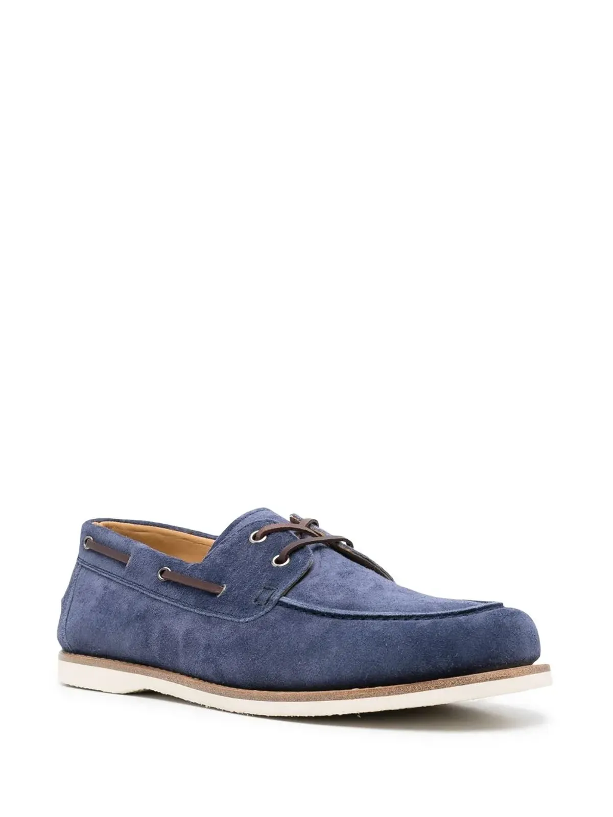 Brunello Cucinelli レースアップスエードボートシューズ - 画像2