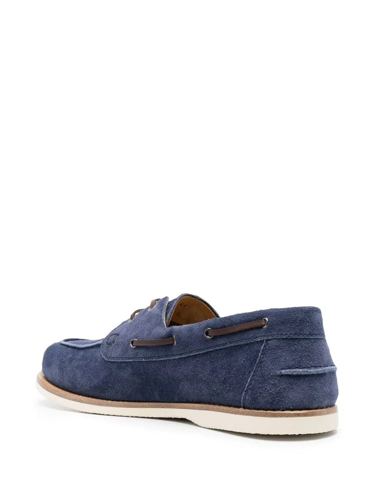 Brunello Cucinelli レースアップスエードボートシューズ - 画像3