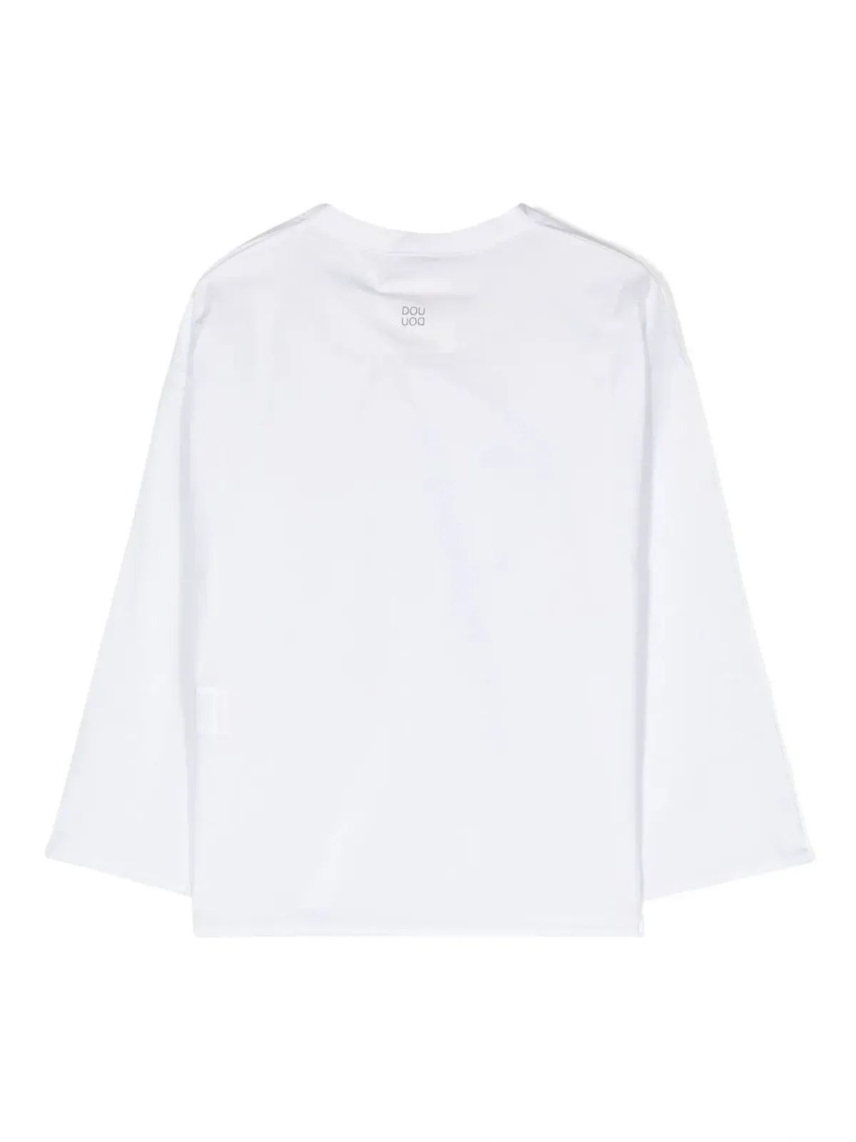 Douuod Kids 長袖コットンTシャツ（白） - 画像2