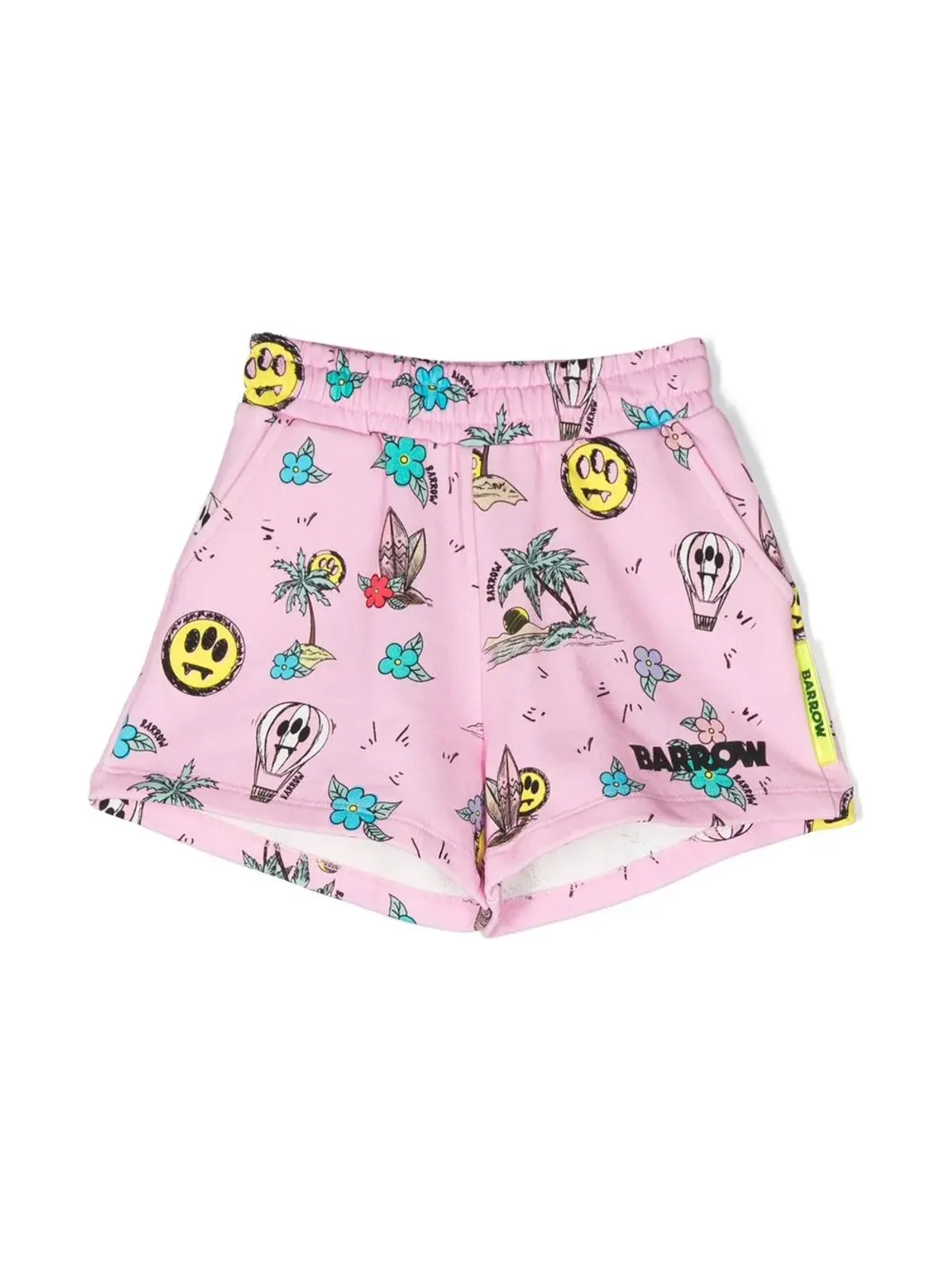 Barrow kids グラフィックプリント トラックショーツ - 画像1
