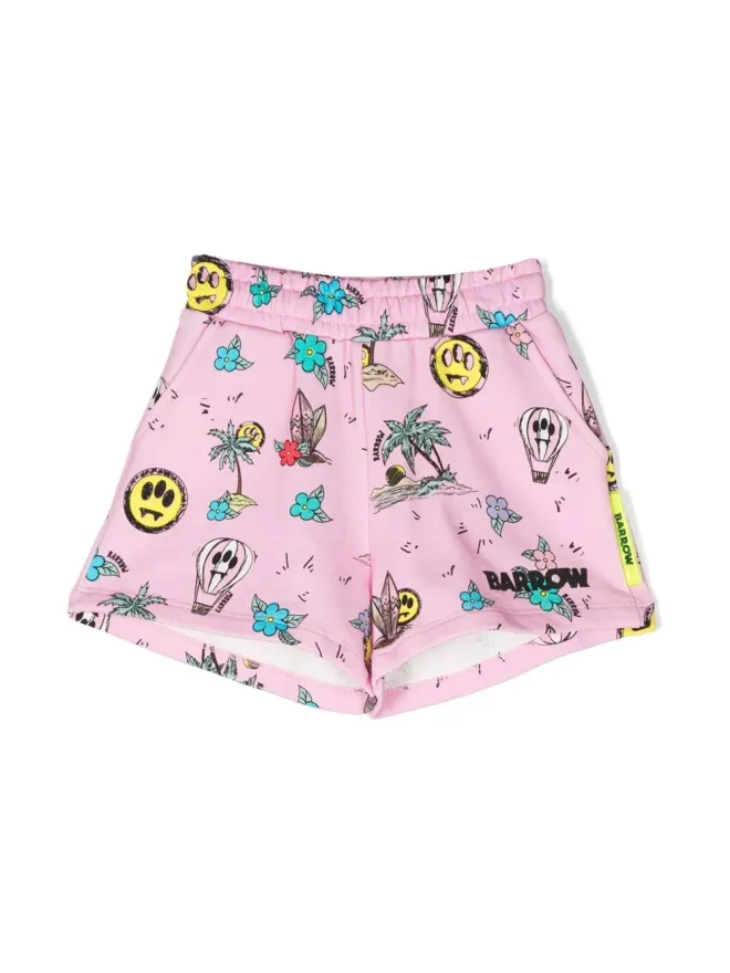 Barrow kids Barrow kids グラフィックプリント トラックショーツの商品画像