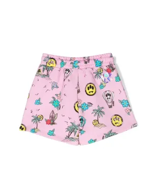 Barrow kids グラフィックプリント トラックショーツ - サムネイル2