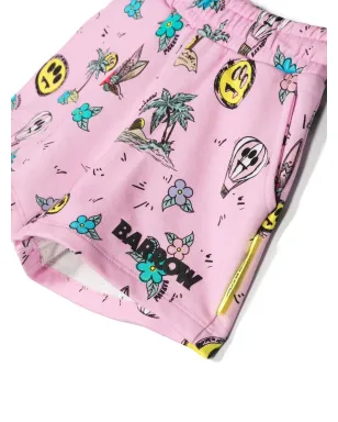 Barrow kids グラフィックプリント トラックショーツ - サムネイル3