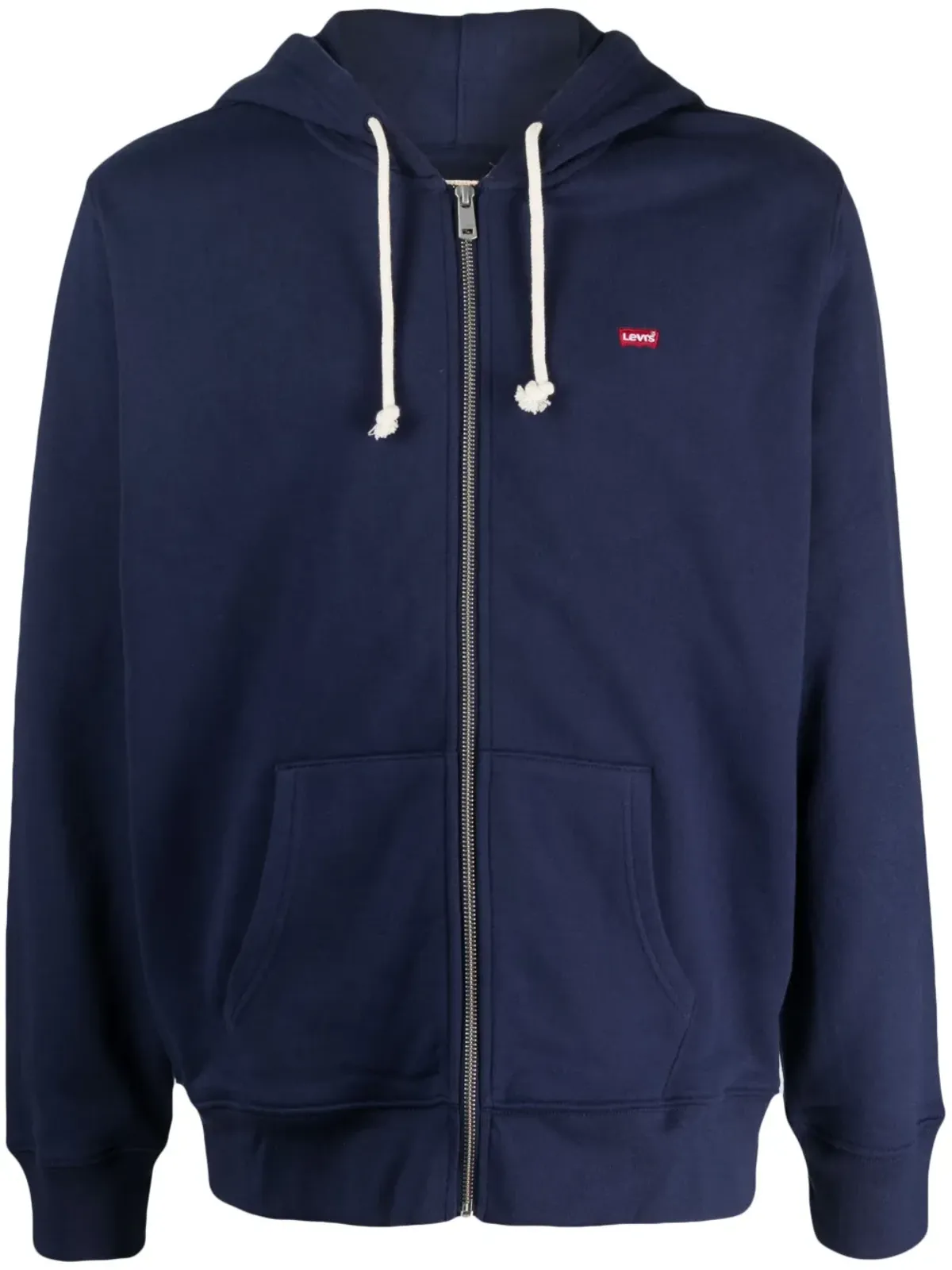 Levi's ロゴパッチ ジップアップ フードパーカー - ブルー - 画像1