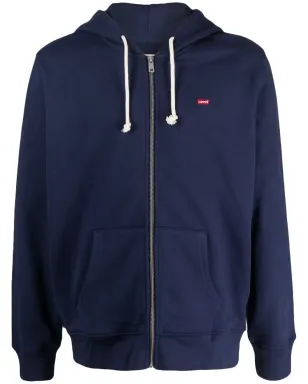 Levi's ロゴパッチ ジップアップ フードパーカー - ブルー - サムネイル1