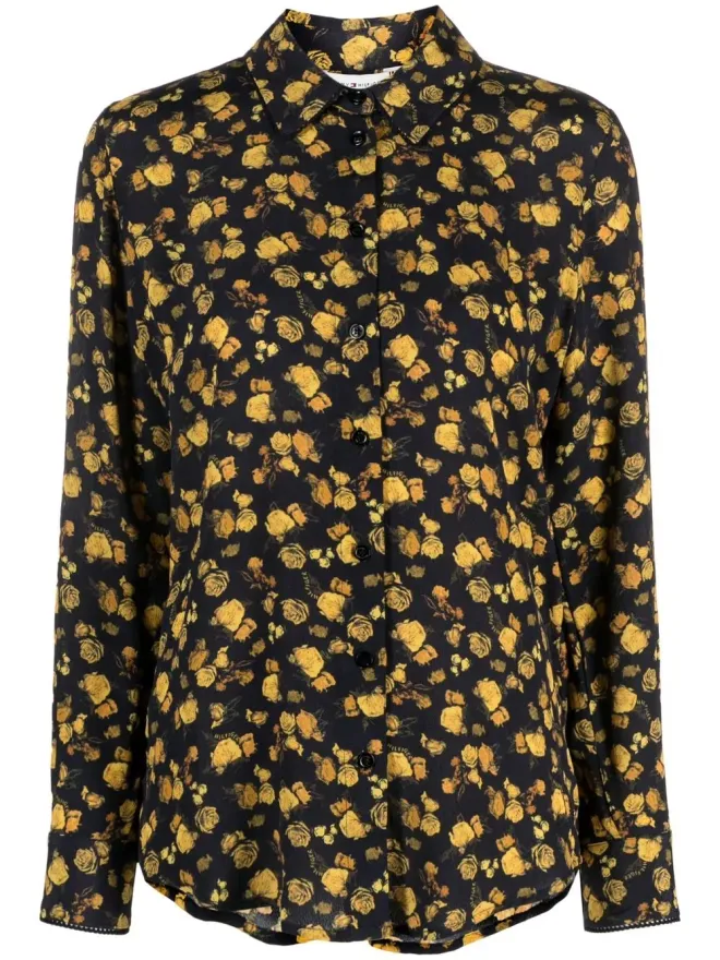 Tommy Hilfiger Tommy Hilfiger モス レギュラー クレープ ローズ シャツ - ブルーの商品画像