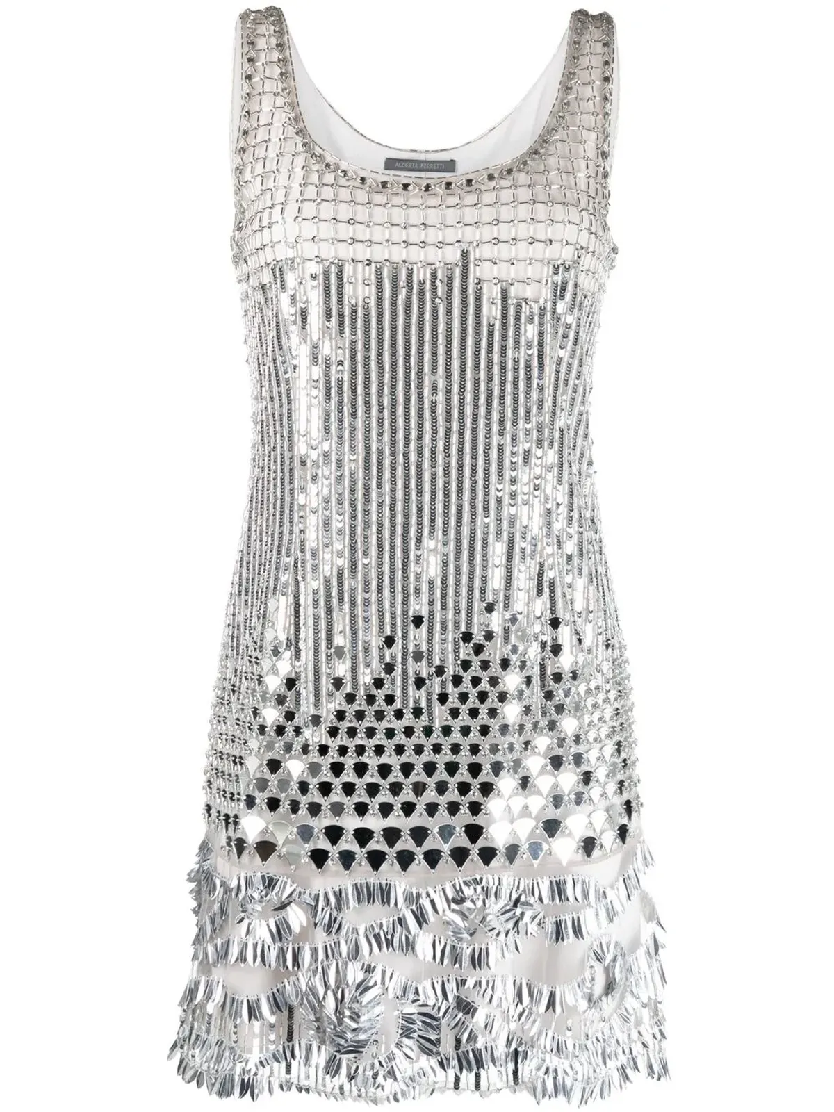 Alberta Ferretti スパンコール付きミニドレス - 画像1