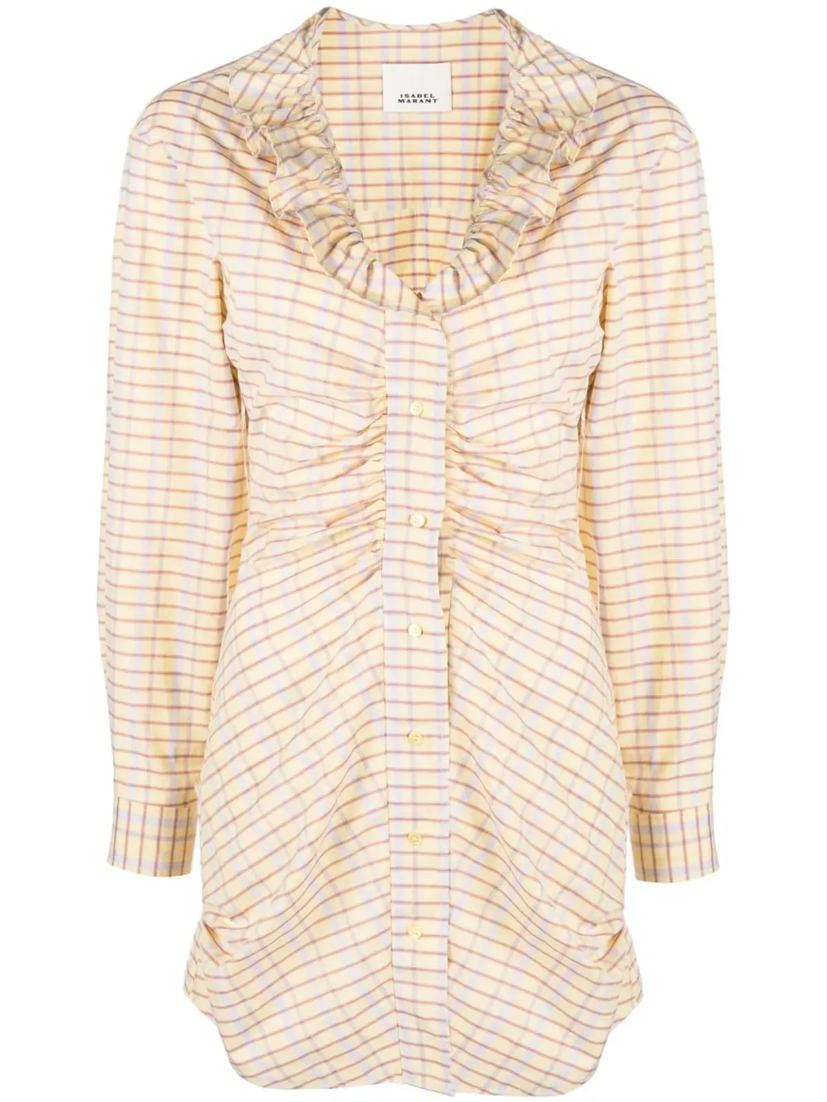 ISABEL MARANT Coral shirt dress - Yellow - 画像1