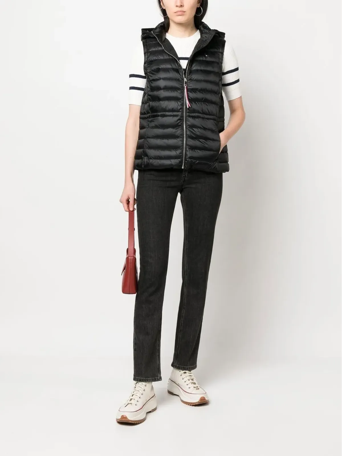 Tommy Hilfiger ジップアップパッド入りジレ - 画像2