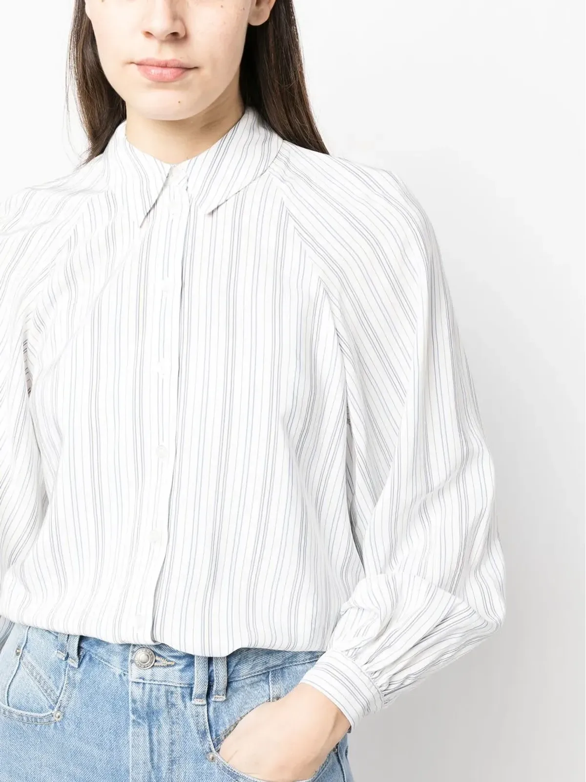 Tommy Hilfiger ストライプ柄ラグランシャツ - 画像5